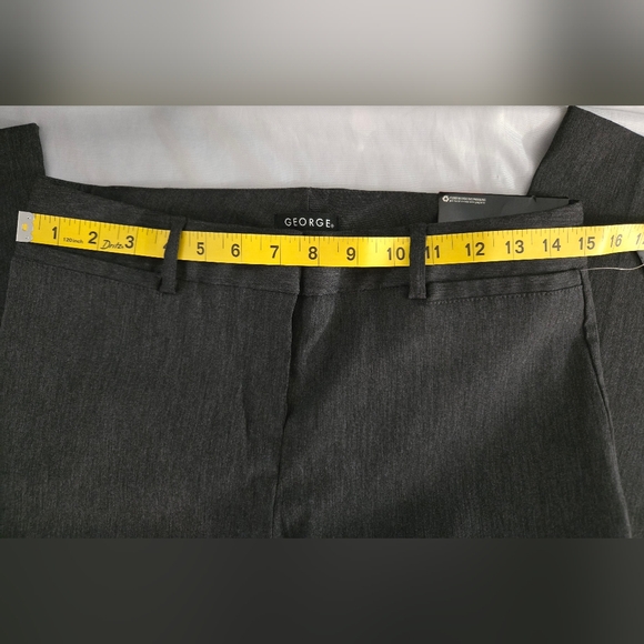George NWT Slacks Gray Super Stretch Sz 6 Slim Leg - Picture 7 of 9